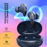 pTron Bassbuds Wave with TruTalk AI-ENC Calls, Movie/Music Modes, Deep Bass, BT5.3 Wireless Headphones, 40Hrs Combined Playtime, in-Ear TWS Earbuds, Touch Control, Type-C Fast Charging & IPX4 (Ash Blue)