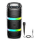 pTron Fusion Quad V2 Party Speaker with Mic (Satin Black)
