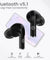 pTron Basspods P181 in-Ear TWS Earbuds with 32Hrs Total Playtime, Clear Calls, Bluetooth 5.1 Wireless Headphones, Stereo Audio, Touch Control, Type-C Fast Charging, IPX4 & Voice Assist (Pearl Black)