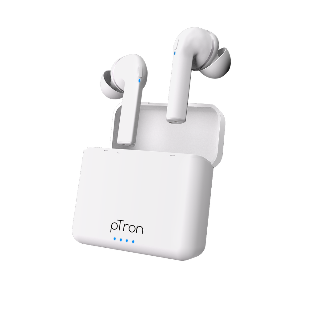 pTron Bassbuds Vista In-Ear TWS Earbuds, HD Mic for Clear Calls, Immer ...