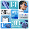 pTron Basspods Tour TWS Earbuds with 3D AudioScape, 45Hrs Playtime, TruTalk AI-ENC Calls, 50ms Low Latency Sync, BT v5.3, Type-C Fast Charging, Voice Asst. & IPX5 Water Resistant (Blue)