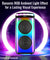 pTron Fusion Party Pro 100W Karaoke Bluetooth Party Speaker with 3M Wired Microphone & Wireless Microphone, Powerful Sound, Echo Control, BT5.0/USB/SD Card/AUX Playback & Remote Control (Satin Black)