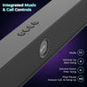 pTron Musicbot Evo 12W Bluetooth Soundbar Speaker with Pristine Sound, 10Hrs Playback Time, Mini Soundbar for Phone/TV/Laptop/Tablets/Projectors, Multiple Play Modes BT5.0/Aux/TF Card/USB (Satin Black)