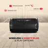 pTron Fusion Rock V2 16W Portable Bluetooth Speaker with Punchy Sound, 6Hrs Playtime, Speaker for Phone/Laptop/Tablets/Projectors, BT5.0/Aux/TF Card/USB Drive Playback & TWS Function (Black)