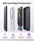 pTron MagSafe Magnetic Wireless 10000mAh Fast Charging Slim Power Bank, Strong Magnet, 22.5W Output, Compatible with iPhone 12, 13, 14, 15, 16, Android & Other Qi Enabled Devices, Dynamo Flash (Black)
