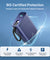 pTron Dynamo Ultima 20000mAh Pocket Size Nano Power Bank, 22.5W Superfast Charging, 20W Type-C/PD Fast Charging, Built-in Type C Cable, Also Supports VOOC/Wrap/Dash/QC3.0/PPS Charge Protocols (Blue)
