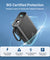 pTron Dynamo Ultima 20000mAh Pocket Size Nano Power Bank, 22.5W Superfast Charging, 20W Type-C/PD Fast Charging, Built-in Type C Cable, Also Supports VOOC/Wrap/Dash/QC3.0/PPS Charge Protocols (Black)