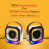 pTron Fusion Moment Mini BT Karaoke Speaker (Beige)
