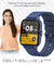 pTron Pulsefit P261 Smartwatch with BT Calling, 1.7" Full Touch Display, 500 NITs Screen, Heart Rate Monitor, SpO2, 100+ Watch Faces, Notifications, 5 Days Runtime, Sports Mode & IP68 Waterproof(Blue)