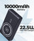 pTron Dynamo Arc 10000mAh 22.5W USB Fast Charging Nano Magnetic Power Bank, 15W Magnetic Wireless Charging, 20W PD/Type C Fast Charging, 3 Outputs/1 Input & Multiple Layers of Protection (Matt Black)