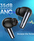 pTron Zenbuds Ultima in-Ear TWS ANC Earbuds, 35dB QuietSound ANC, 4 QuadPro Mics with TruTalk ENC Calls, 4D Panaromic Audio, Transparency Mode, 50Hrs Playtime, Bluetooth v5.3 & IPX5 (Jet Black)