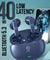 pTron Zenbuds Evo X1 Max in-Ear TWS Earbuds, 200 Hours Playtime, Emergency Power Bank, Quad Mic & TruTalk ENC for Calls, 13mm Drivers, 40ms Low Latency, BT v5.3, Type-C Fast Charging (Navy Blue)