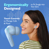 pTron Zenbuds Evo X2 TWS Earbuds (Sky Blue)