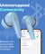 pTron Zenbuds Evo X2 TWS Earbuds (Sky Blue)