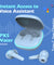 pTron Bassbuds Xcite in-Ear TWS Earbuds with Quad Mic & ENC Calls, 50H Playtime, 40ms Low Latency Sync, Bluetooth 5.3 Headphones, Type-C Fast Charging & IPX5 Water Resistant (Blue)
