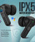 pTron Zenbuds Evo X1 Max in-Ear TWS Earbuds, 200 Hours Playtime, Emergency Power Bank, Quad Mic & TruTalk ENC for Calls, 13mm Drivers, 40ms Low Latency, BT v5.3, Type-C Fast Charging (Jet Black)