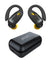 pTron Bassbuds Sports V2 TWS Earbuds, Built-in HD Mic for Clear Calls, 32Hrs Playtime, BT v5.1 Headphones with Deep Bass, Ergonomic Hook Design & IPX4 Water/Sweat Resistant (Jet Black & Yellow)