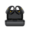 pTron Bassbuds Sports V2 TWS Earbuds, Built-in HD Mic for Clear Calls, 32Hrs Playtime, BT v5.1 Headphones with Deep Bass, Ergonomic Hook Design & IPX4 Water/Sweat Resistant (Jet Black & Yellow)