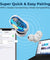 pTron Basspods P11 In-Ear TWS Earbuds with Built-in Mic, Mini Size, 24hrs Playtime, Pristine Sound, Movie/Music Modes, Bluetooth V5.1,Voice Assistant, Touch Control, Type-C Charging & IPX4 (Snow White)