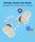 pTron Basspods P11 In-Ear TWS Earbuds with Built-in Mic, Mini Size, 24hrs Playtime, Pristine Sound, Movie/Music Modes, Bluetooth V5.1,Voice Assistant, Touch Control, Type-C Charging & IPX4 (Snow White)