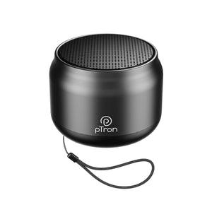 pTron Musicbot Lite 6W Bluetooth Speaker with 8Hrs Playtime, 2.04" Neo Driver for Pristine Sound, Mini Size Portable Speaker, BTv5.1 Connectivity, TWS Feature & Type C Charging (Black)