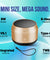 pTron Musicbot Lite 6W Bluetooth Speaker with 8Hrs Playtime, 2.04" Neo Driver for Pristine Sound, Mini Size Portable Speaker, BTv5.1 Connectivity, TWS Feature & Type C Charging (Gold)