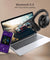 pTron Studio Evo 70hrs Playtime Wireless Over Ear Headphones with HD Mic, Low-Latency Game/Movie/Music Modes, Punchy Bass, BT5.3, Dual Device Pairing, Voice Assistant & Type-C Fast Charging (Black)