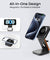 pTron Volta Pro 3-in-1 23W Wireless Charger, Magnetic Charging, Foldable Stand Compatible with iPhone 16/15/14/13/12 Series, Apple Watch, Airpods & Other Magnetic Charging Supported Smartphones (Black)