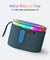 pTron Fusion Pop 12W Bluetooth Speaker with Pristine Sound, 10hrs Playback, Rhythmic RGB LEDs, Multi-Play Modes BT5.3/TF Card/USB/Aux-in, TWS Feature, Integrated Button Controls, Type-C Charging (Blue)