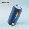 pTron Fusion Buzz 14W Bluetooth Speaker with Pristine Sound, 8hrs Playback, Rhythmic RGB LEDs, Multi-Play Modes BT5.3/TF Card/USB, TWS Feature, Integrated Button Controls, Type-C Charging (Blue)