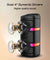 pTron Fusion Quad 40W Bluetooth Karaoke Party Speaker with 3M Wired Mic & Vivid RGB Lights, 6H Playtime, Mic Volume Control, 5 Equalizer Settings, BT/USB/SD Playback & Type-C Charging (Coal Black)