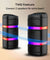 pTron Fusion Quad 40W Bluetooth Karaoke Party Speaker with 3M Wired Mic & Vivid RGB Lights, 6H Playtime, Mic Volume Control, 5 Equalizer Settings, BT/USB/SD Playback & Type-C Charging (Coal Black)
