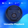 pTron Fusion Theatre 60W Karaoke Bluetooth Party Speaker with Punchy Stereo Sound, Rhythmic RGB Lights, 3m Wired Mic, 6H Playtime, 5 Equalisers, BT/USB/SD Card Playback & Type-C Charging (Coal Black)