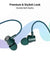 pTron Tangent Evolve w/ 50Hrs Playtime, HD Mic, Pristine Sound, 14mm Drivers, Bluetooth V5.3 w/Dual-Device Pairing Wireless Neckband, Magnetic Buds, Voice Assistant, Type-C Fast Charging & IPX4 (Green)