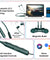 pTron Tangent Evolve w/ 50Hrs Playtime, HD Mic, Pristine Sound, 14mm Drivers, Bluetooth V5.3 w/Dual-Device Pairing Wireless Neckband, Magnetic Buds, Voice Assistant, Type-C Fast Charging & IPX4 (Green)