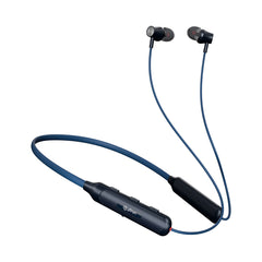 pTron Tangent Evolve w/ 50Hrs Playtime, HD Mic, Pristine Sound, 14mm Drivers, Bluetooth V5.3 w/Dual-Device Pairing Wireless Neckband, Magnetic Buds, Voice Assistant, Type-C Fast Charging & IPX4 (Black & Blue)