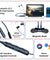 pTron Tangent Evolve w/ 50Hrs Playtime, HD Mic, Pristine Sound, 14mm Drivers, Bluetooth V5.3 w/Dual-Device Pairing Wireless Neckband, Magnetic Buds, Voice Assistant, Type-C Fast Charging & IPX4 (Black & Blue)