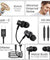 pTron Boom Play V2 in-Ear Type-C Wired Headphones with Mic, 10mm Drivers for Immersive Sound & Deep Bass, 1.2m Tangle-Free Cable, in-line Controls, Snug-fit Metal Buds & Wide Compatibility (Black)