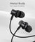 pTron Boom Play V2 in-Ear Type-C Wired Headphones with Mic, 10mm Drivers for Immersive Sound & Deep Bass, 1.2m Tangle-Free Cable, in-line Controls, Snug-fit Metal Buds & Wide Compatibility (Black)