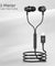 pTron Boom Play V2 in-Ear Type-C Wired Headphones with Mic, 10mm Drivers for Immersive Sound & Deep Bass, 1.2m Tangle-Free Cable, in-line Controls, Snug-fit Metal Buds & Wide Compatibility (Black)