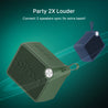 pTron Funk Rap 10W Mini Bluetooth Speaker with Pristine Sound, 8 Hours Playtime, Multi-Playback Modes-BT5.4/TF Card/USB, Front Metal Grill, Type-C Fast Charging, Multi-function Control Buttons (Green)