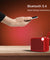 pTron Funk Rap 10W Mini Bluetooth Speaker with Pristine Sound, 8 Hours Playtime, Multi-Playback Modes-BT5.4/TF Card/USB, Front Metal Grill, Type-C Fast Charging, Multi-function Control Buttons (Red)