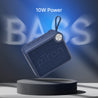 pTron Funk Rap 10W Mini Bluetooth Speaker with Pristine Sound, 8 Hours Playtime, Multi-Playback Modes-BT5.4/TF Card/USB, Front Metal Grill, Type-C Fast Charging, Multi-function Control Buttons (Blue)