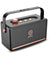 pTron Fusion Pro Retro Signature 20W Bluetooth Speaker with Pristine Sound, 8 Hours Playtime, Dual Drivers, Playback via BT5.3/USB/TF Card, Easy Controls, Portable Speaker & Type C Charging (Black)