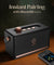 pTron Fusion Pro Retro Signature 20W Bluetooth Speaker with Pristine Sound, 8 Hours Playtime, Dual Drivers, Playback via BT5.3/USB/TF Card, Easy Controls, Portable Speaker & Type C Charging (Black)