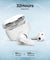 pTron Basspods P81 in-Ear Wireless Earbuds, Pristine Sound, 32Hrs Playtime, Clear Calls TWS Earbuds, Bluetooth V5.1 Headphone, Type-C Fast Charging, Voice Assist & IPX4 Water Resistant (White)