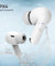 pTron Basspods P81 in-Ear Wireless Earbuds, Pristine Sound, 32Hrs Playtime, Clear Calls TWS Earbuds, Bluetooth V5.1 Headphone, Type-C Fast Charging, Voice Assist & IPX4 Water Resistant (White)