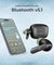 pTron Basspods P81 In-Ear Wireless Earbuds, Pristine Sound, 32Hrs Playtime, Clear Calls TWS Earbuds, Bluetooth V5.1 Headphone, Type-C Fast Charging, Voice Assist & IPX4 Water Resistant (Black & Green)