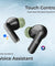 pTron Basspods P81 In-Ear Wireless Earbuds, Pristine Sound, 32Hrs Playtime, Clear Calls TWS Earbuds, Bluetooth V5.1 Headphone, Type-C Fast Charging, Voice Assist & IPX4 Water Resistant (Black & Green)