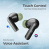 pTron Basspods P81 In-Ear Wireless Earbuds, Pristine Sound, 32Hrs Playtime, Clear Calls TWS Earbuds, Bluetooth V5.1 Headphone, Type-C Fast Charging, Voice Assist & IPX4 Water Resistant (Black & Green)